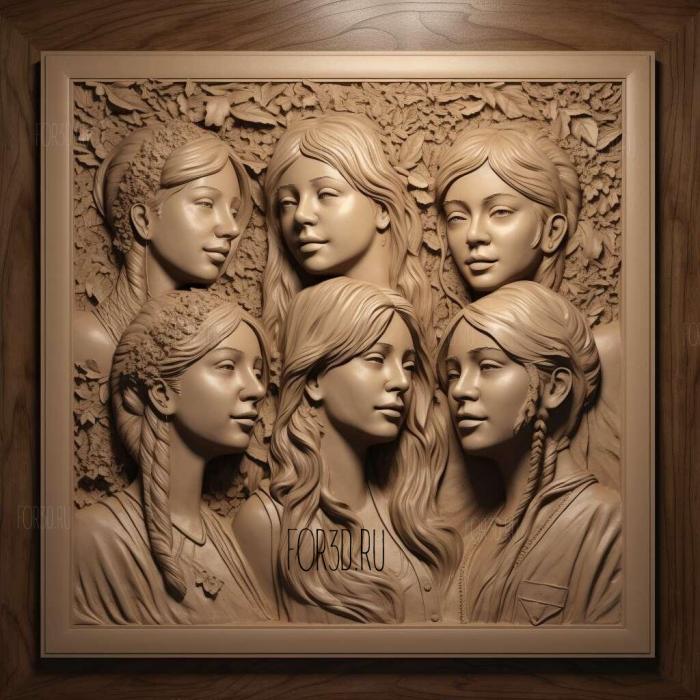 Fifth Harmony 4 stl model for CNC